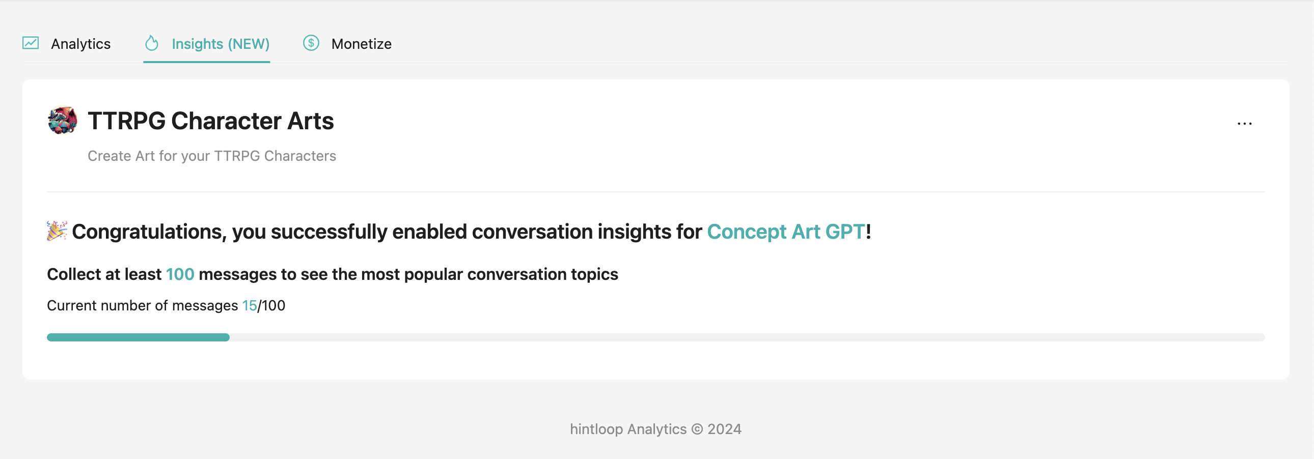 how many more messages you need to see popular conversation topics for your GPT
